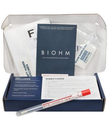 BIOHM Gut Test Kit for Gut Health and Digestive Health - Gut Bacteria Test Home Kit with Gut Score, Easy-to-Read Results, and Actionable Recommendations