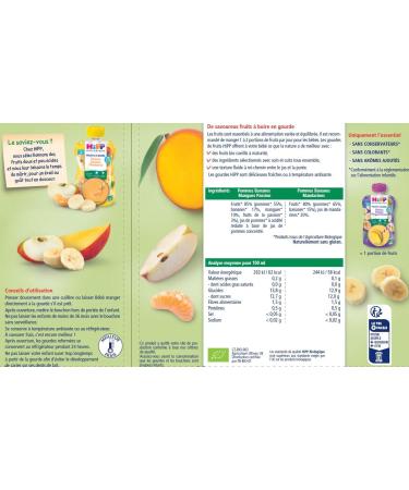 Hipp Organic Gourds Multipack SMOOTHIES 3 Varieties from 12 Months 32 Bottles of 120 ml - Buy Online on GoSupps.com