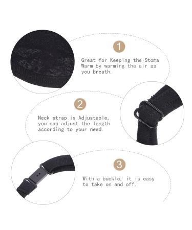 Milist Neck Trachea Cover - Breathable Cotton Stoma Protection | Dustproof for Tracheostomy & Laryngectomy (Black) - Buy Online on GoSupps.com