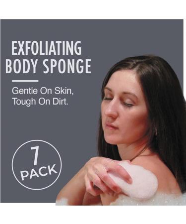 HartFelt Body Exfoliation Beauty Box with Body Scrub Super Soft Exfoliating Bath Sponge Set Gentle Skin Exfoliator & Dead Skin Remover Shower Sponges for Women & Men Shower Scrubber Gift Box 7pk - Buy Online on GoSupps.com