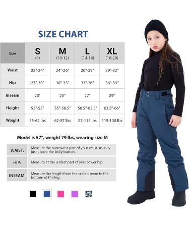 Sportneer Kids Snow Pants Boys Girls Unisex Winter Youth Kids