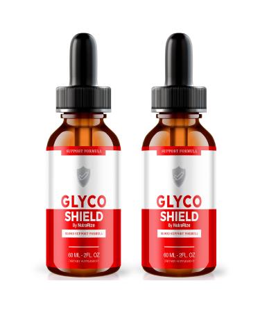 (2 Pack) Glyco Shield Drops Glyco Shield Gotas Blood Support Formula All Natural En Gotas Glyco Optimizer Restore Cleanse Renew GlycoShield Control Review Official (60 Servings)