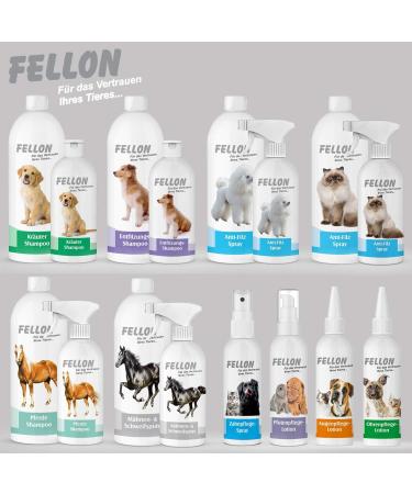 Fellon Anti-Felt Dog De-Filter Spray | 100% Natural & pH-Neutral Fur Care for All Dog Breeds | 500ml Combing & Brushing Solution - Buy Online on GoSupps.com