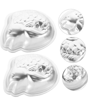 Zerodeko Tart Pans 2 pcs Cold - Fish Rice Mould Baking Aluminium Shape Cake Household Jelly Mousse Pudding Cups - Buy Online on GoSupps.com
