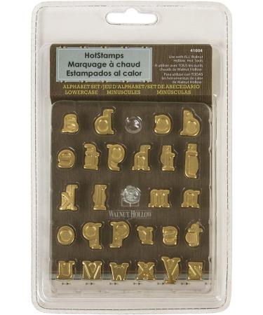 Walnut Hollow HotStamp Lowercase Alphabet Set - Brass Letters for Wood, Leather & More - Buy Online on GoSupps.com