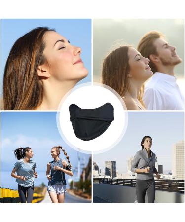 Missmisq UV Protection Face Cover | UPF 50+ Sun Protection Mask for Women | Adjustable & Washable Sports Facial Cover for Hiking & Mountaineering - Black - Buy Online on GoSupps.com