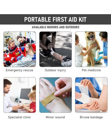 Waterproof Medication Bag - 2stk Travel Emergency First Aid Storage | Portable Pharmacy Organizer in Gray - Buy Online on GoSupps.com