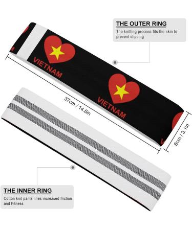 Love Vietnam Yoga Workout Bands - Comfort Legs Booty Resistance Straps for Physical Therapy - Buy Online on GoSupps.com