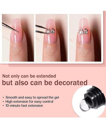 Nude Pink Poly Gel Nail Builder 30ml - Clear Polygel for Nail Extensions & French Manicures - Beginner-Friendly Nail Enhancement for Women - Buy Online on GoSupps.com