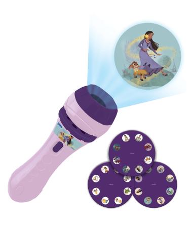 Lexibook LTC050WI Disney Wish Torch Light and Projector with 3 Discs 24 Images from The Film Create Your own Stories Purple