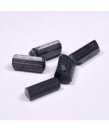Natural Crystals and Stones 5 Pack Natural Black Tourmaline Crystal Rough Specimens Crystal Stones Gems Raw Minerals for Decoration QINTINYIN Natural Luster 11-20mm - Buy Online on GoSupps.com