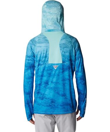 Columbia Men's Super Terminal Tackle Vent Hoodie Gulf Stream PFG Camo Gradient - Size Large | [Your Company Name] - Buy Online on GoSupps.com