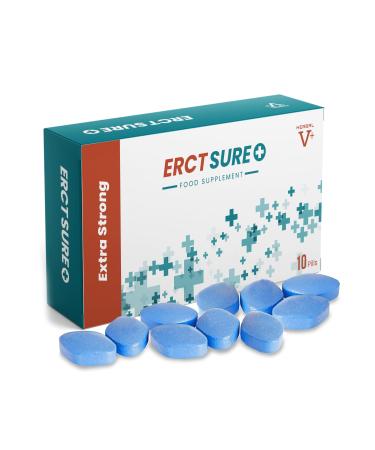 ErctSure 100 | Herbal Tablets for Men - Pack of 10 Natural Male Wellness Support and Vitality Formula for Fast Results