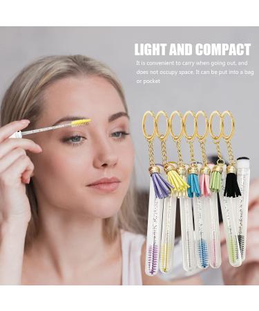 Keychain Eyelash Brush Tube | Empty Mascara Tube and Wand Mascara Brushes Lash Extension Brushes Mascara Brushes for Women Girls Makeup Kumprohu - Buy Online on GoSupps.com