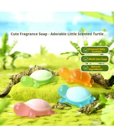Little Turtle Handmade Essential Oil Soap with Natural Ingredients for Kids Handmade Turtle Body Cake for Hair Washing and Bathing (4) - Buy Online on GoSupps.com