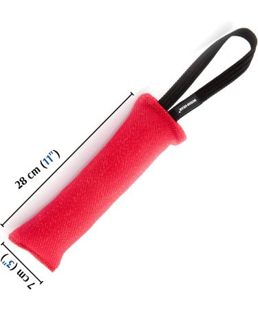 Dingo Gear Cotton Nylon Bite Sausage for Dog Training | IGP IPO Obedience & Protection | 28x7 cm with 1 Handle - Red S00062 - Buy Online on GoSupps.com