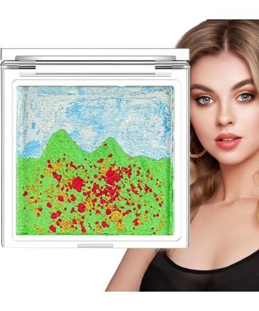 Pearlescent Eye Shadow Waterproof Eyeshadow - Landscape Eyeshadow Eyeshadow Palette Multi-Color Eyeshadow for Eyes Makeup Long-Lasting Xiaguang #02 - Buy Online on GoSupps.com