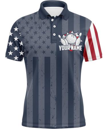 PIONAMZIOZ Custom Bowling Shirt for Men - Personalized Jersey with Name & Team Name | Men's Bowling Polo Shirt - BDT Style 1 - Buy Online on GoSupps.com