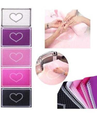Foldable Nail Art Manicure Practice Tools Silicone Hand Cushion Holder Pad Mat - (Color: Black) - Buy Online on GoSupps.com