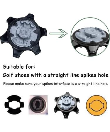 Gusnilo Golf Shoes Black Soft Spikes 21Pcs - Easy Replacement Anti-Skid Cleats - Buy Online on GoSupps.com