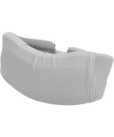 Jauarta Light Gray Neck Support - Size M | Breathable Sponge & Polyamide Fiber | Chin Curve Design for Comfortable Sitting Relief - Buy Online on GoSupps.com