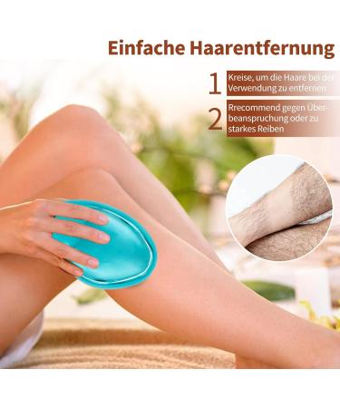 Nano Hair Remover - Silky Hair Removal for Men & Women | No Shaving Gentle Hair Eraser for Legs Back & Breast (Light Blue) - Buy Online on GoSupps.com