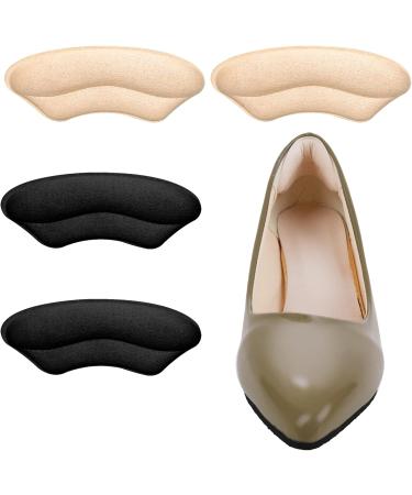Molain Heel Cushion Inserts - 2 Pairs for Bladder Prevention & Comfort | Suede Back Foot Protection | Multicolored Pads for Men & Women - Buy Online on GoSupps.com