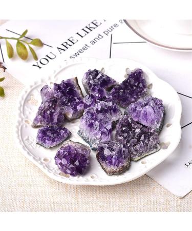 Crystal Rough 1PC Natural Amethyst Crystal Cluster Quartz Raw Crystals Stone Decoration Ornament Purple Stone Ore 1PC Random Delivery - Buy Online on GoSupps.com