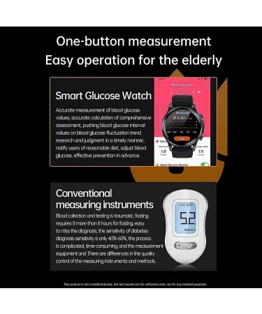 Non-Invasive Blood Glucose Smartwatch | Blue Smart Watch Glucose Monitor - Buy Online on GoSupps.com