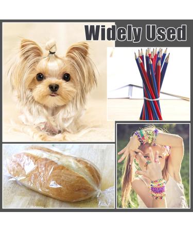 2000 Pieces Mini Black & Transparent Hair Ties with Cutter | Elastic Hair Bands & Styling Tools for Girls & Dolls - Buy Online on GoSupps.com