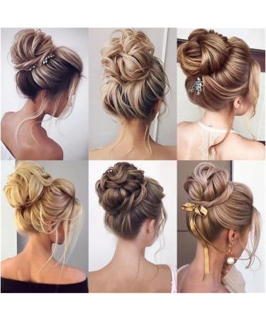 Hair Bun Hairpiece for Women Synthetic Hair Bun Messy Chignon Ponytail Hair Extensions Elastic Rubber Band Scrunchies for Women Blonde Brown Wave Bun Hair Chignons(Q-M2-33) - Buy Online on GoSupps.com