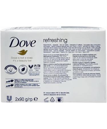  Dove Dove Beauty Cream Bar Solid Soap Various Fragrances 2 x 90 g (24 Units Cucumber and Green Tea) - Buy Online on GoSupps.com