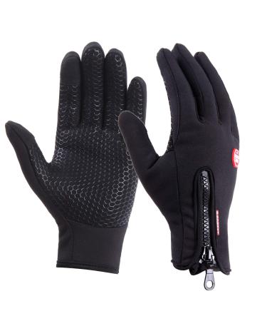 Weak warm touchscreen gloves outdoor touchscreen outdoor gloves ladies men's slippery windproof black fitness camping hiking mountaineering perfect for autumn or spring