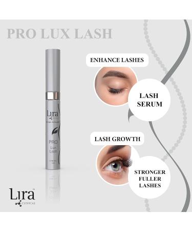 Lira Clinical Pro Lux Lash Eyelash Growth Serum - Plant Stem Cells for Longer Thicker Lashes - Non-Prostaglandin & Paraben-Free - 0.17 oz - Buy Online on GoSupps.com