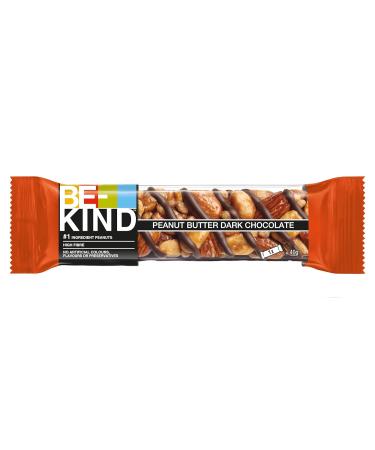 Buy Bekind Peanut Butter Dark Chocolate Snack Bar | Gluten-Free High Fiber No Preservatives | 12 x 40g - Buy Online on GoSupps.com