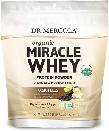Dr. Mercola Organic Miracle Whey Vanilla Protein Powder - 1 Lb