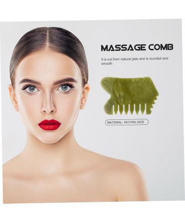 Beavorty Xiuyan Jade Gua Sha Board Set - 4 Pack Scalp & Head Massager for Ultimate Relaxation | 10x6cm Jade Massage Tools - Buy Online on GoSupps.com