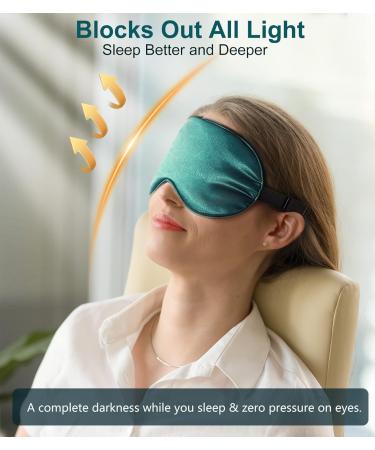 BOQUBOO Silk Sleep Mask 3 Pack - 100% Real Natural Pure Silk Eye Mask for Deep Sleep - Adjustable Strap - Gifts for Women and Men - Buy Online on GoSupps.com