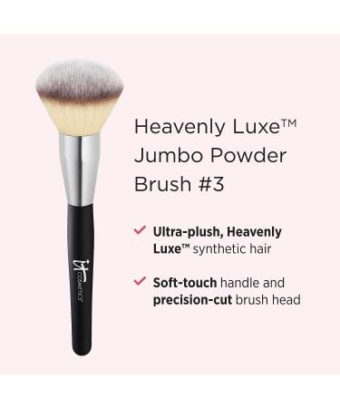 IT Cosmetics Heavenly Luxe Jumbo Powder Brush 3 for Flawless Poreless Finish -100,000 Award-Winning Luxe Hairs - Buy Online on GoSupps.com