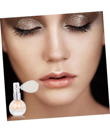WOFASHPURET 1pc Body Air Bag Powder Hair Perfume Shimmering Face Powder Highlighter Sprayer Makeup Tools Glass Golden 1 count (Pack of 1) - Buy Online on GoSupps.com