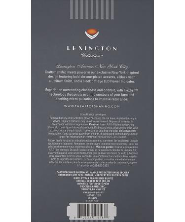 The Art of Shaving Men's Razor - Lexington Collection | Micro-Pulsations for Reduced Friction | Black Satin & Chrome Finish - Buy Online on GoSupps.com