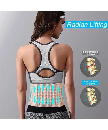Eayh Decompression Back Belt for Lumbar Support | Relieve Herniated Disc Pain | Fits Waist Sizes 29-49 - Buy Online on GoSupps.com