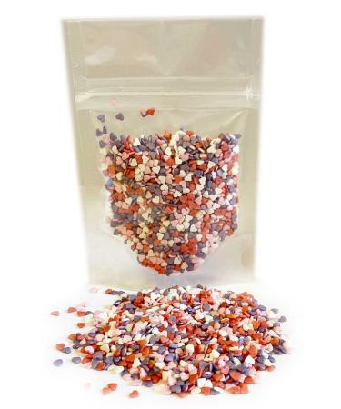A Pinch Of - Mini Dream Glimmer Love Hearts Mix - Valentine's Day Cake Topper Sprinkles - 25g Edible Glimmer Cupcake Decorations - Perfect for Birthdays Weddings & Romantic Celebrations Mini Dream Hearts