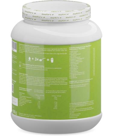 Nutri + Soy-Free Protein Powder - Vegan Pea Rice Cookie Dough 1kg | Gluten & Lactose-Free | Made in Germany | Plant-Based Protein - Buy Online on GoSupps.com