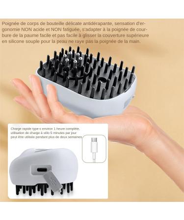 Red Light Scalp Massager Electric Hair Oil Applicator - Multipurpose Scalp Massage Brush Hair Oil Applicator Soothing Hair Oil Massage - Buy Online on GoSupps.com