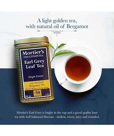 Mortier's Ceylon Earl Grey Leaf Tea 100g FBOP Premium Ceylon - Buy Online on GoSupps.com