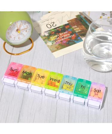 Large Weekly Pill Organizer - BPA Free XL 7 Day Pill Box for Vitamins Fish Oils & Supplements - Buy Online on GoSupps.com