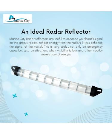 MARINE CITY 2 x 23 Inches Aluminum Tube Radar Reflector for Sailboats - 25 SQF Reflective Area - Pack of 1 - Buy Online on GoSupps.com