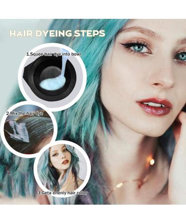 20pcs Hair Dye Kit - Professional Hair Coloring Tool Set with Bowls, Brushes, Gloves, Clips, Comb, and Disposable Shawl - Buy Online on GoSupps.com