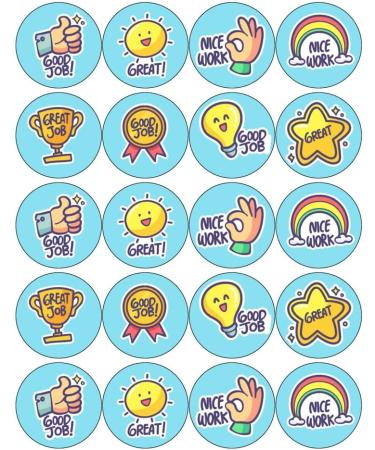 WELL DONE PASSED EXAMS 20 x 5cm PREMIUM EDIBLE ICING ROUND CUP CAKE TOPPERS D5 - Buy Online on GoSupps.com